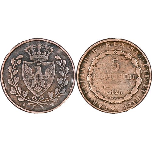 Italie - 1826 - 5 Centesimi - Carlo Felix - 24-063