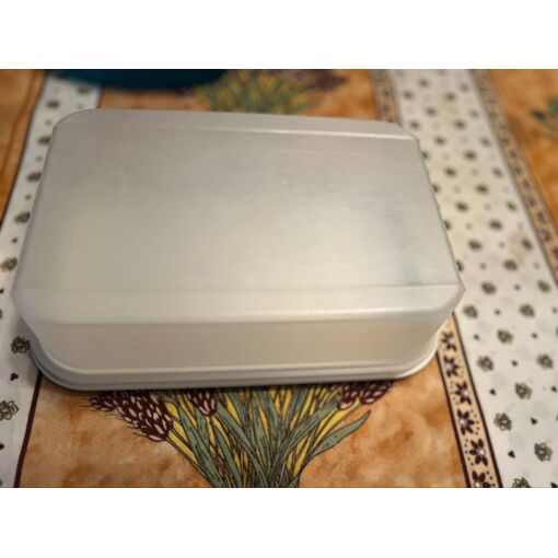 724⚜️ Grande Cloche Plateau à Fromages Tupperware en Plastique Jaune