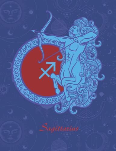 Sagittarius: 7.44" X 9.69" - Sagittarius Zodiac Sign Composition Notebook Journal - 120 Pages College Ruled White Lined Papersagittarius