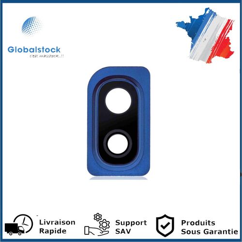 Lentille Caméra Arrière PREMIUM pour Samsung Galaxy J7 2018 - Bleu (Avec Châssis)
