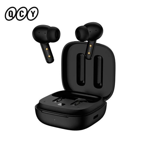 QCY Écouteurs Sans Fil T13 ANC, Bluetooth 5.3, Suppression Active du Bruit, Charge Rapide, Faible Latence, 28dB, 0.068"" ¿ Noir