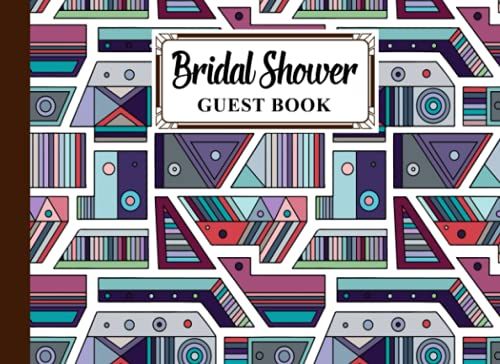 Bridal Shower Guest Book: Bridal Shower Guest Book Triangle Paperback Cover | Guests Sign In For Party | Message Book Wishes And Gift Recorder | Design By Denis Falk