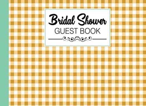 Bridal Shower Guest Book: Rectangles Cover Bridal Shower Guest Book, Bridal Shower Guest Book And Gift Recorder, 150 Pages, Size 8.25"X6" Design By Gabriele Lechner