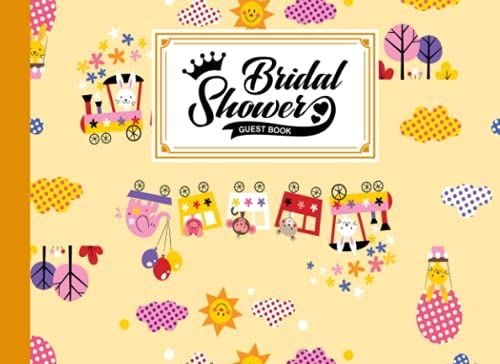 Bridal Shower Guest Book: Bridal Shower Guest Book Train Cover, Bridal Shower Guest Book And Gift Recorder | 150 Pages, Size 8.25"X6" By Rolf-Dieter Reimann