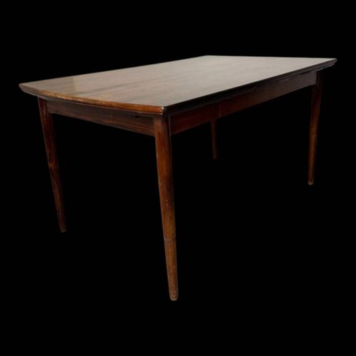 Table Extensible En Palissandre Au Design Danois Vintage Du Milieu Du Sicle Marron