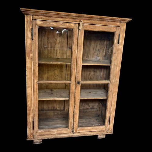 Vitrine Ancienne Sapin Bois