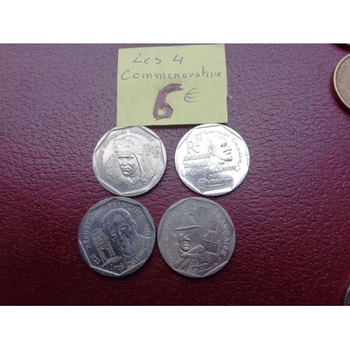  2 Rancs Commemoratives Lot De Quatre Avec La Georges Guynemer