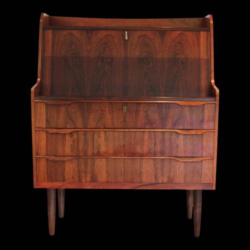Secrtaire Scandinave En Acajou Norvge 1960 Bois