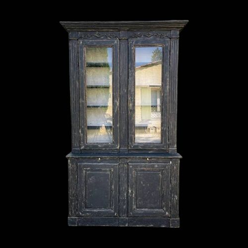 Vitrine En Pin Xix Eme Bois