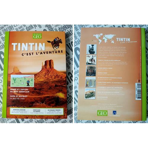 Geo N° 4 * 2020 * Tintin C'est L'aventure - Herge Et L'envers Du Reve Americain Catel Et Bocquet Un Depli-Bd Inedit