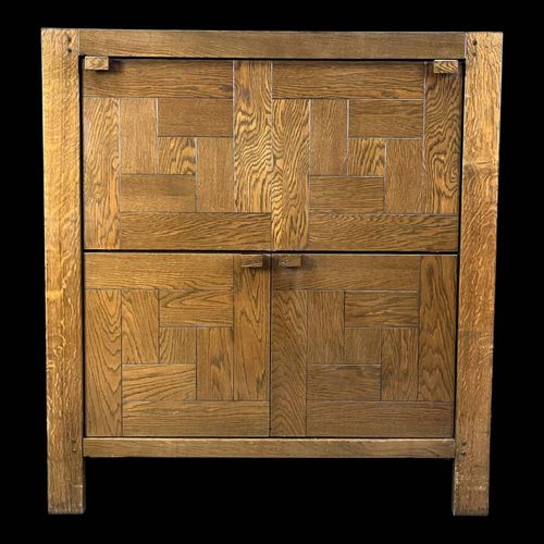 Meuble Bar Moderna Par Frans Defour Annes 1970 Marron