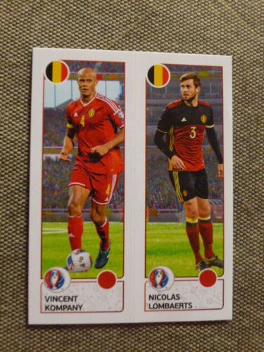 Image Panini Euro 2016 N°487 A Et B -Vincent Company- -Nicolas Lombaerts -Belgique -