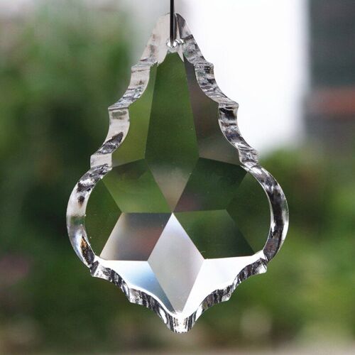 Lustre Transparent En Verre Cristal, Pièces De Lampe Prismes Suspendus Pendentifs De Gouttes 38mm
