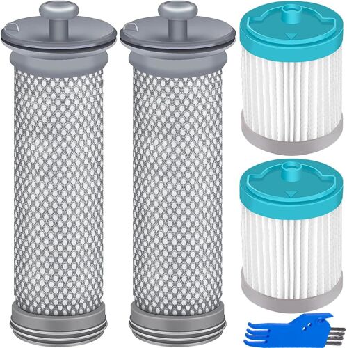 Filtres De Rechange Pour Tineco A10 / A11 Hero, A10 / A11 Master Aspirateurs Sans Fil, Kit Accessoires Pour Tineco S11 Et S11 Tango Ex S12 Pro Ex, 2 Pré-Filtres Et 2 Filtres Hepa[Aspirateur3037]
