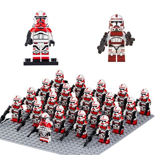 21 pièces Star War Mini Figurine Action Garde de Coruscant cloner Stormtroopers Bloc de Construction jouet Pour Enfans