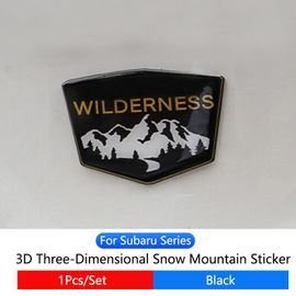 Autocollant Décoratif De Carrosserie De Voiture,Badge De Montagne De Neige En 3d Pour Subaru Toutes Séries Forester Sj Sk Outback Legacy Xv Crosstrek Impreza - Type Black