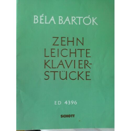 Zehn Leichte Klavier Stucke  Ed 4396