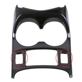 Autocollant Anti-Rayures Pour Nissan Qashqai J11 2014 2020,Boîte De Changement De Vitesse,Porte-Gobelet D'eau,Couvercle De Garniture - Type B Carbon Fiber Color
