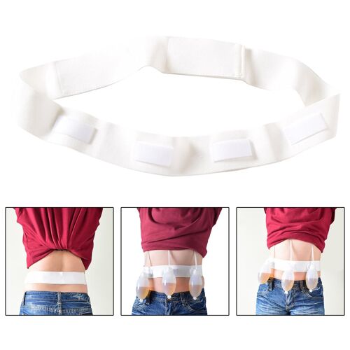 Support De Vidange Pour Mastectomie, Ceinture De Taille Blanche Souple À 4 Points Fixes Pour Ampoules De Drainage Jp À L'extérieur, Reconstruction Post-Chirurgie Pour Adultes 