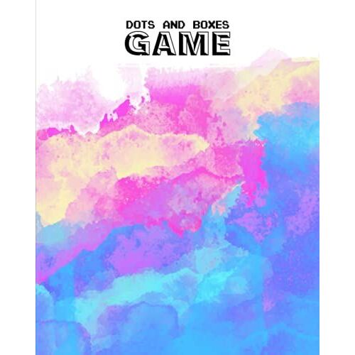 Dots And Boxes Game: Dots & Boxes Activity Book Rainbow Watercolor Cover - 120 Pages!, Dots And Boxes Game Notebook - Short Or Long Games (8.5 X 11 Inches) By Walther Franz