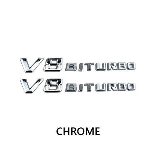 Garde-Boue De Voiture Emblème Insigne V8 Biturbo 4matic + Pour Mercedes Benz Amg W117 W212 W213 W202 W211 W176 W210 W204 W205 Gla Glc Cls Accès - Type V8 Biturbo #A