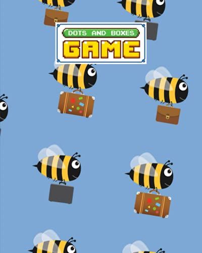 Dots And Boxes Game: Bee Cover Dots And Boxes Game, A Classic Strategy Game - Large And Small Playing Squares, 120 Pages, Size 8" X 10" By Victor Lutz