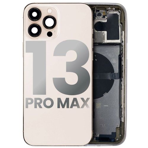 Chassis Iphone 13 Pro Max Avec Nappes Du Haut Coloris Gold