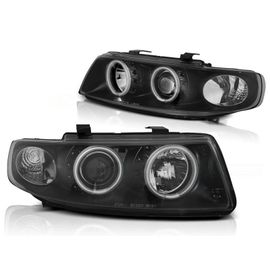 Phares Avant Seat Leon / Toledo 04.99-08.04 Angel Eyesccfl Noir