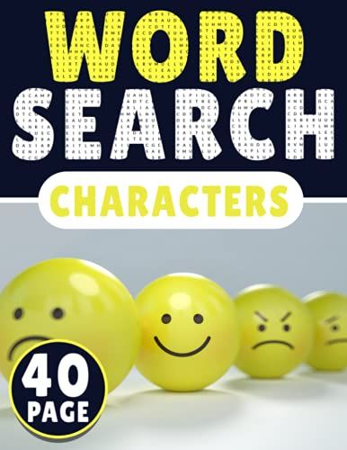 Characters Word Search: 40 Page Of Word Search Puzzles, More Than 300 Different Word In One Book | Puzzles Word Search For Adults