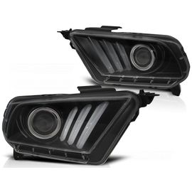 Phares Avant Ford Mustang V 10-13 Tube Light Noir