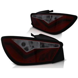 Feux Arrieres Seat Ibiza 6j 3 Portes 06.08-12 Rouge Fumée Led Bar