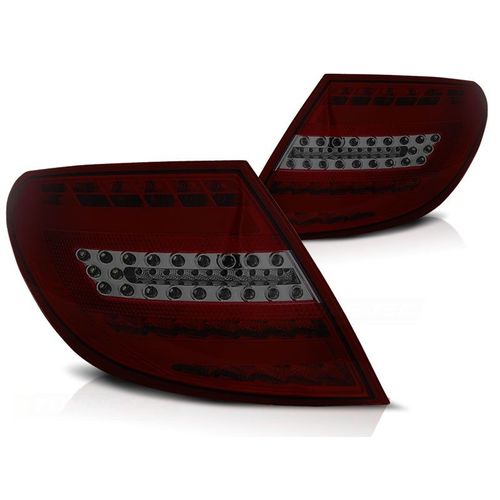 Feux Arrière Mercedes Classe-C W204 Sedan 07-10 Rouge Fumée Led Bar
