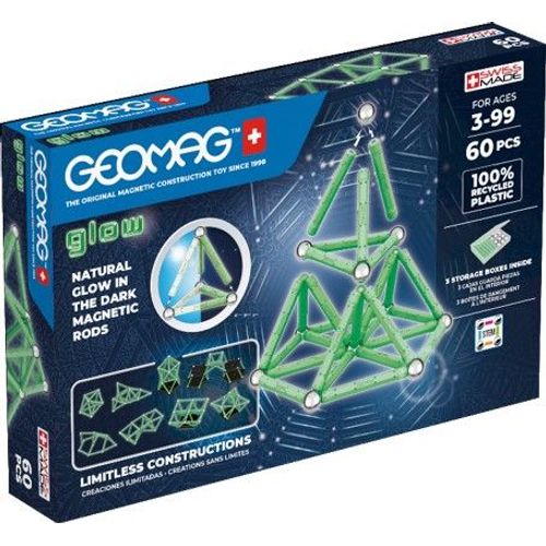 Glow G.L. Geomag - Ecofriendly 60 Pcs Glow