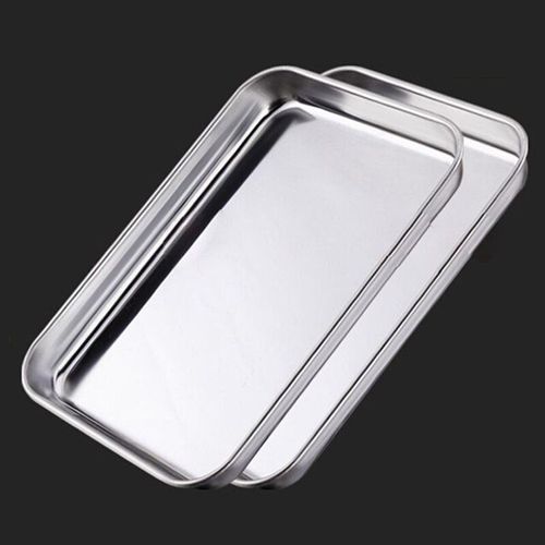 Plateaux de rangement en acier inoxydable, plat à saucisses à la vapeur, Rectangle, pain aux fruits, casseroles à biscuits, plaque de cuisson de cuisine multifonction 1 pièce