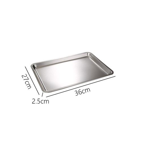 Plateaux alimentaires rectangulaires en acier inoxydable, casseroles de stockage de fruits et légumes, pour gâteaux, pain, Biscuits, ustensiles de cuisson, plaques de cuisson de cuisine