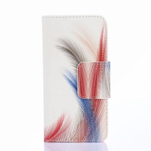 Etui Flip Samsung Galaxy S6 Cuir (Pu) Aimanté Flower Rainbow Design Sam1706