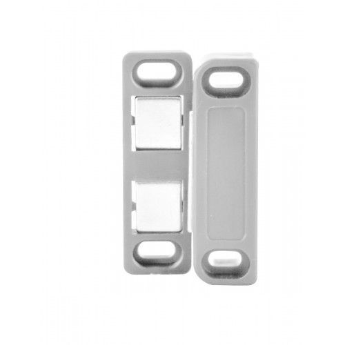 Loqueteau magnétique MP - pose en applique - blanc - force 5kg - par 8 Interges