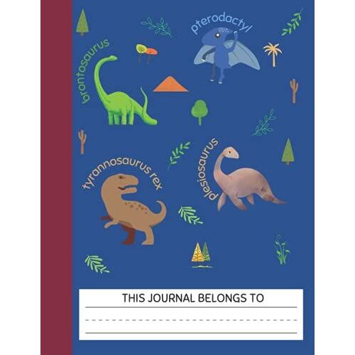 Dinosaur Draw And Write Journal: Primary Draw & Write - Storybook - Dotted Midline Creative Picture Notebook Early Childhood - Cute Dinosaur Notebook (Jurassic Theme Composition Book)
