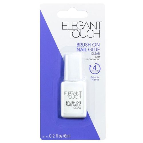 Brush On Nail Glue - Elegant Touch - Colle À Faux Ongles 