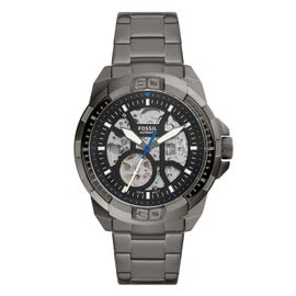 Montre Automatique Fossil Bronson Acier Anthracite