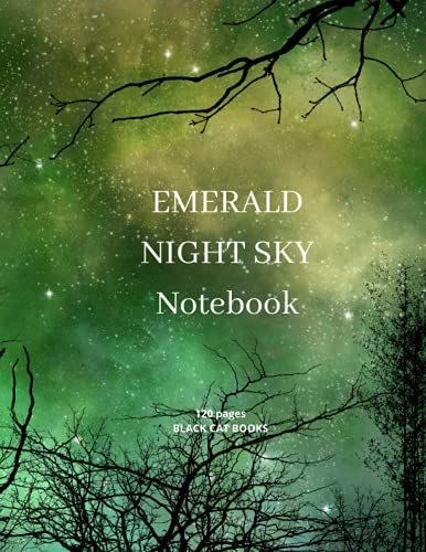 Emerald Night Sky Notebook: 120 Pages