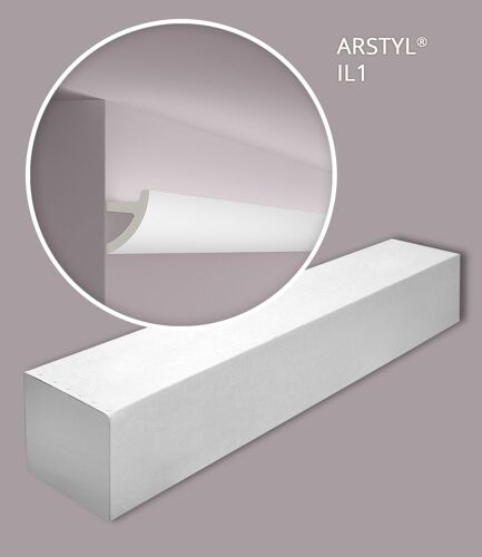 NMC IL1-box ARSTYL Noel Marquet 1 carton 24 pièces Corniche Éclairage indirect design moderne blanc | 48 m