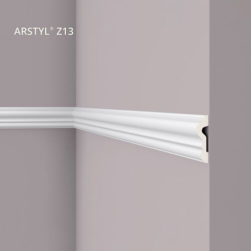 Cimaise NMC Z13 ARSTYL Noel Marquet Profil de décoration design moderne blanc 2 m