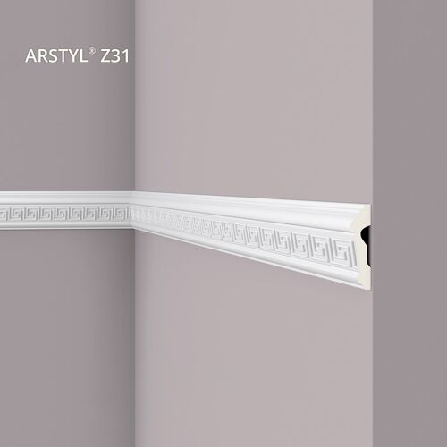 Cimaise NMC Z31 ARSTYL Noel Marquet Profil de décoration design moderne blanc 2 m