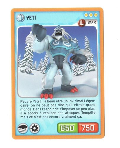 Carte Invizimals - Nouvelle Alliance- Yety -N° 067