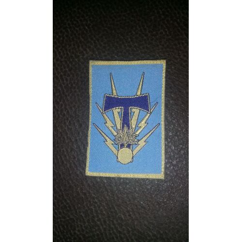 Insigne Tissu Des Transmissions. Velcro