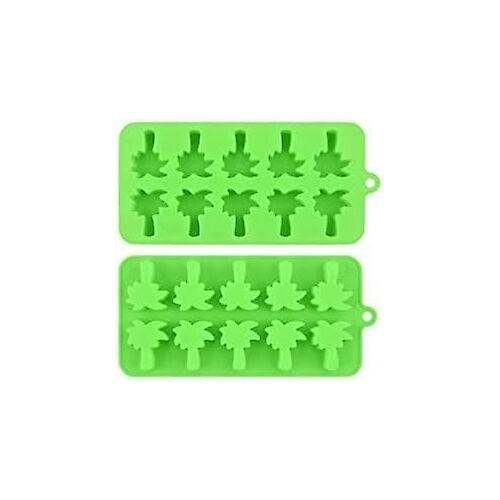 2pcs 10 Cavité Palmier Silicone Moule Gâteau Moule Chocolat Bonbons Cupcake Moule Gelée Moule Moule À Glace