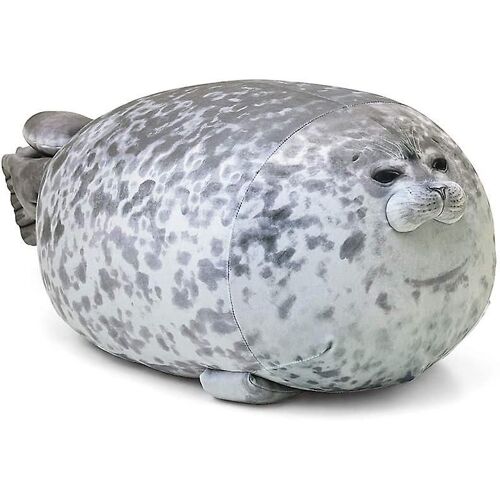 Chubby Blob Seal Oreiller Soft Fat Hugginchesg Oreiller Rembourré Coton Animal Seal Peluche Jouet Jeter Oreillers Câlin Cadeau (13 Pouces)