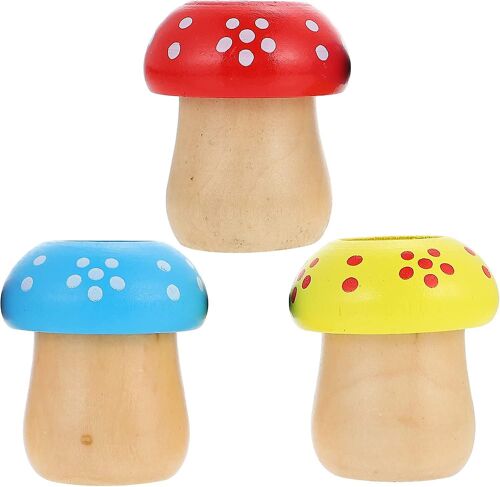 Heytea 3pcs Mushroom Shape Kaléidoscope Jouets Enfants Rotation Kaléidoscope Drôles Jouets
