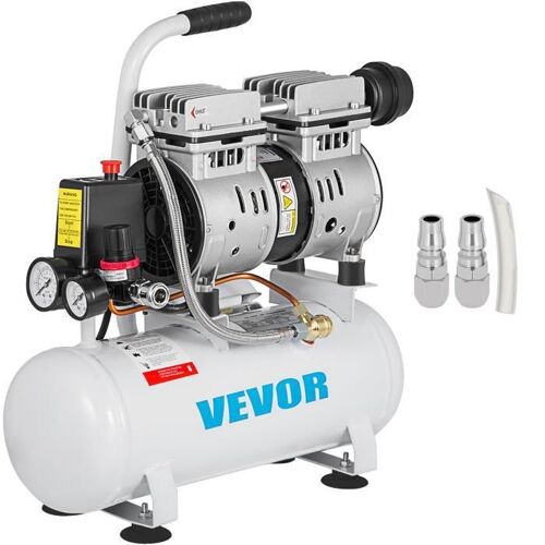 Compresseur d'air Sans Huile 550W - VEVOR - 9L Compresseur Silencieux à Air Comprimé